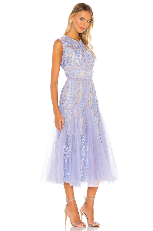 Saba Violet Midi Dress