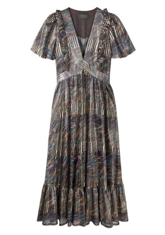 WYSE LONDON - Brigitte Lurex Dress - Designer Dress hire