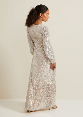 PHASE EIGHT - Petite Amily Sequin Maxi Dress - Designer Dress hire