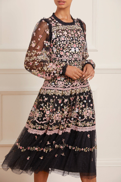 Ribbon Bouquet Midi Dress