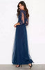 CHI CHI LONDON - Petite Saskia Navy Lace Dress - Designer Dress hire