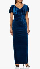 GINA BACCONI - Velvet Cocktail Dress - Designer Dress Hire