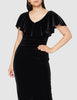 GINA BACCONI - Velvet Cocktail Dress - Designer Dress hire