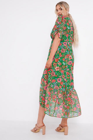 HOPE AND IVY - Button Front Tea Dress - Designer Dress hire