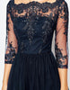 CHI CHI LONDON - Petite Saskia Navy Lace Dress - Designer Dress hire
