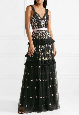 NEEDLE & THREAD - Prism Ditsy Dress - Designer Dress hire