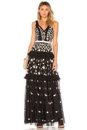 NEEDLE & THREAD - Prism Ditsy Dress - Designer Dress hire