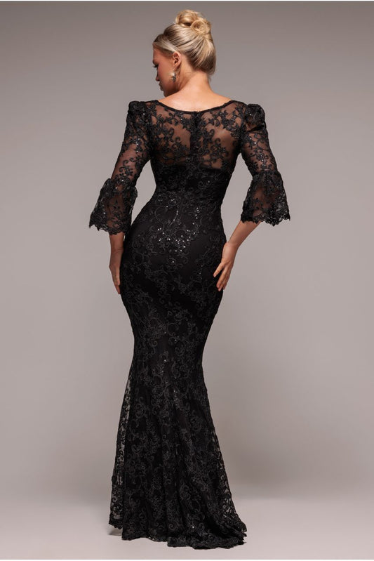 Petite Scalloped Lace Maxi
