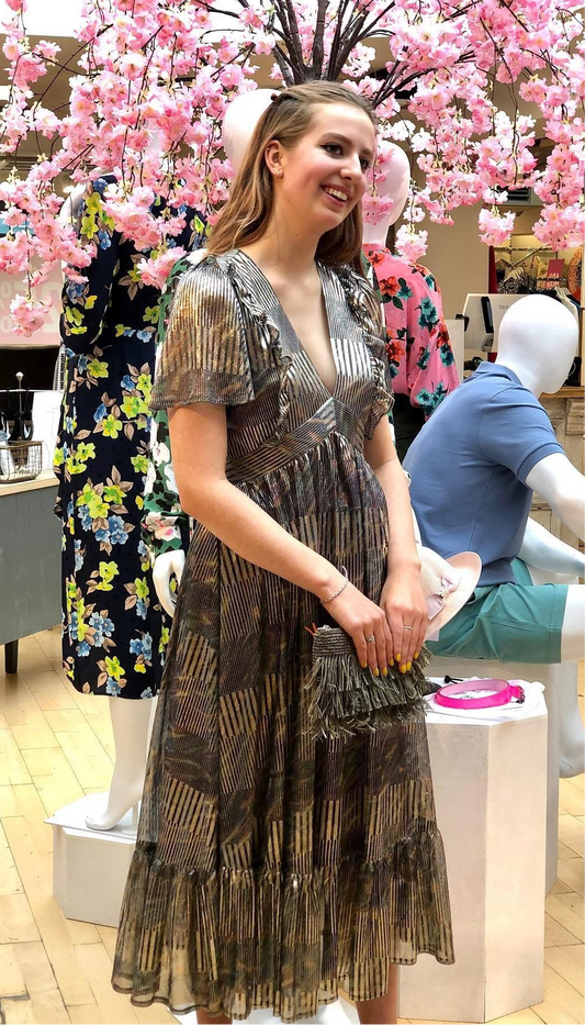 Brigitte Lurex Dress