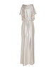 RALPH LAUREN - Metallic Cold-Shoulder Gown - Designer Dress hire