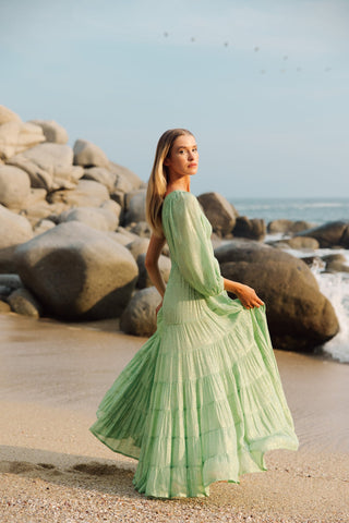 SUNDRESS - Joanna Metallic Dress - Designer Dress hire