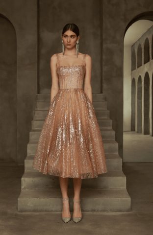 BRONX AND BANCO - Mademoiselle Midi Dress - Designer Dress hire