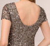 ADRIANNA PAPELL - Scoop Back Sequin Gown - Designer Dress hire