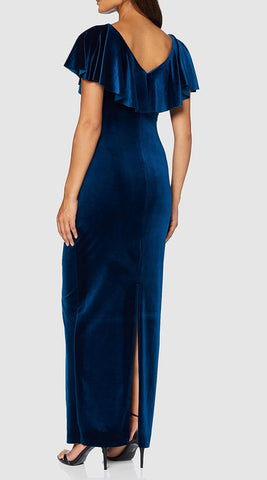 GINA BACCONI - Velvet Cocktail Dress - Designer Dress hire