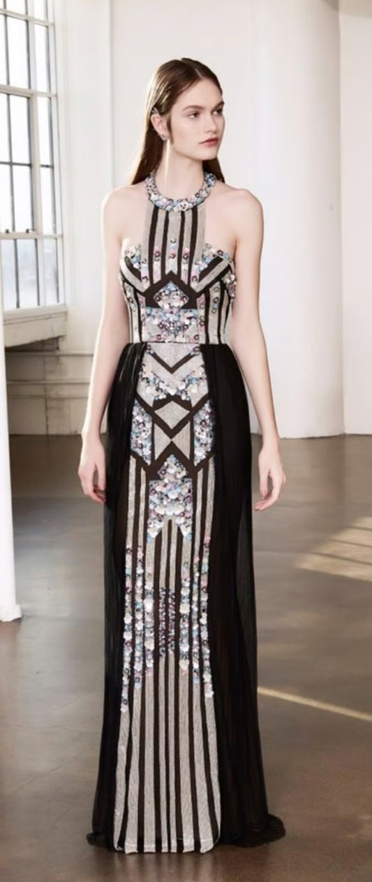 Art Deco Sequin Mermaid Gown