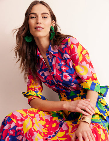 Boden - Flo Cotton Shirt Dress - Designer Dress hire