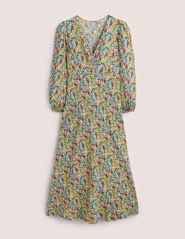 Boden - Flora Illusion Tea Dress - Designer Dress hire