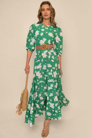 RIXO - Evelyn Midi Dress - Designer Dress hire