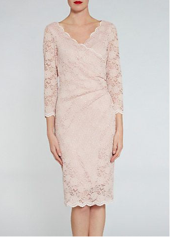 GINA BACCONI - Clarinell Stretch Lace Dress - Designer Dress hire
