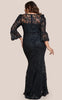 Goddiva - Petite Scalloped Lace Maxi - Designer Dress hire