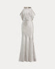 RALPH LAUREN - Metallic Cold-Shoulder Gown - Designer Dress hire
