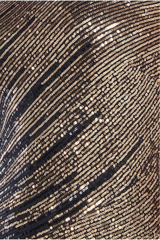 Goddiva - One Sleeve Sequin Gown - Designer Dress hire