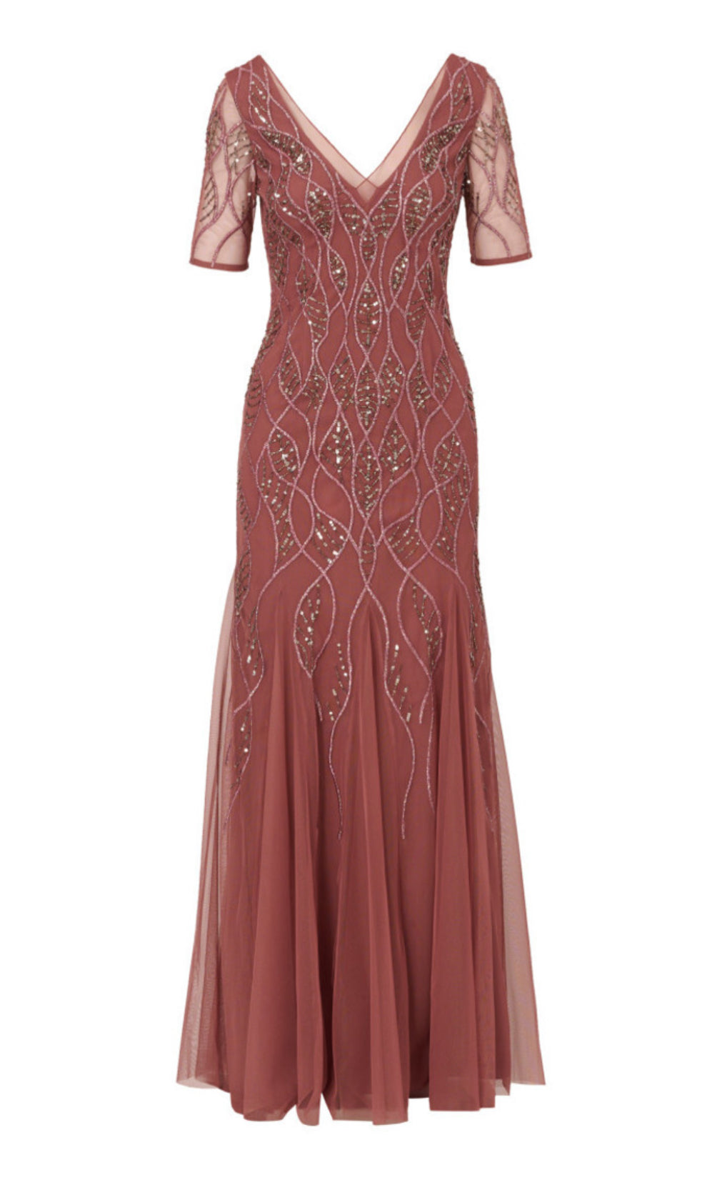 Beaded covered gown