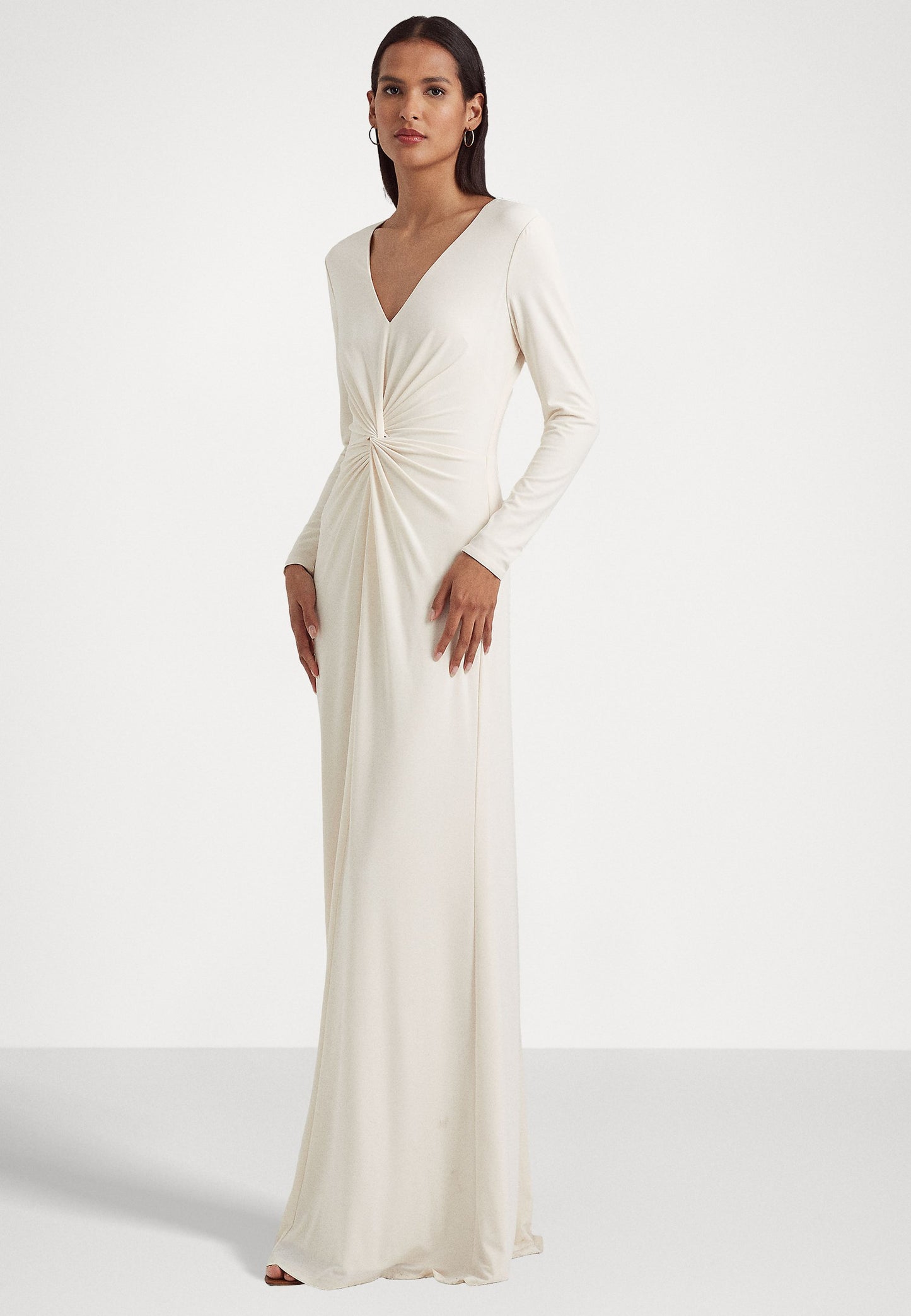 Nadira Cream Twist Gown