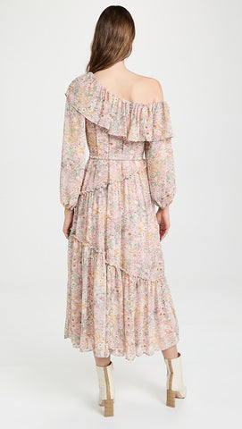 ASTR the Label - Kaylani Dress Pink Floral - Designer Dress hire