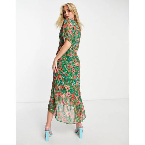 HOPE AND IVY - Button Front Tea Dress - Designer Dress hire