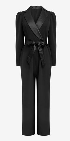 ADRIANNA PAPELL - Tuxedo Jumpsuit - Designer Dress hire