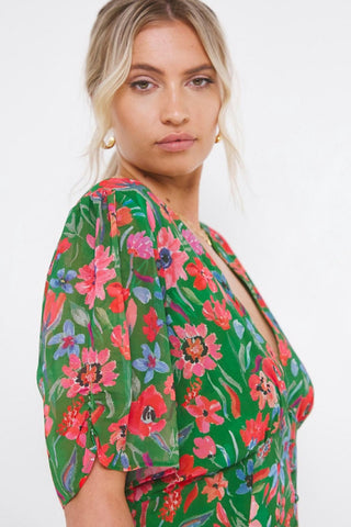 HOPE AND IVY - Button Front Tea Dress - Designer Dress hire
