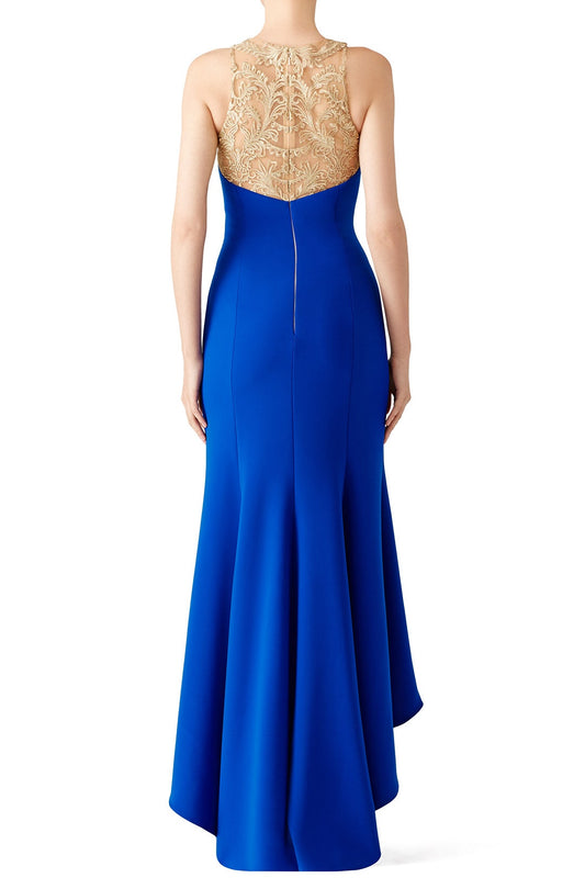 Royal Blue High Low Gown