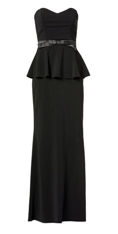 BADGLEY MISCHKA - Odessa Peplum Gown - Designer Dress hire