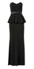 BADGLEY MISCHKA - Odessa Peplum Gown - Designer Dress hire