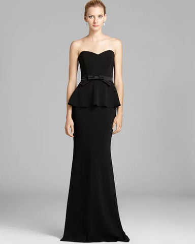 BADGLEY MISCHKA - Odessa Peplum Gown - Designer Dress hire
