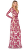 FOR LOVE & LEMONS - Temecula Maxi Dress Wine - Designer Dress hire