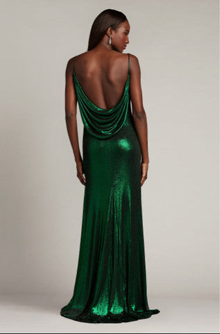 TADASHI SHOJI - Ara Metallic Lamè Gown - Designer Dress hire