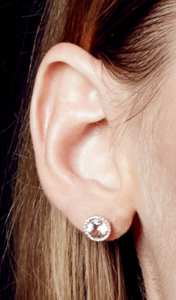 ASTLEY CLARKE - Morganite Leah Stud - Designer Dress hire
