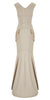 AMANDA WAKELEY - Niara Scuba Gown Sand - Designer Dress hire