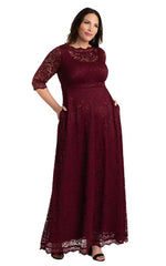 KIYONNA - Leona Glitter Lace Gown - Designer Dress Hire