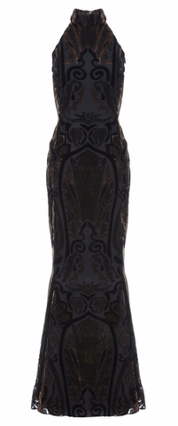ARIELLA - Velvet Devoree Gown - Designer Dress hire