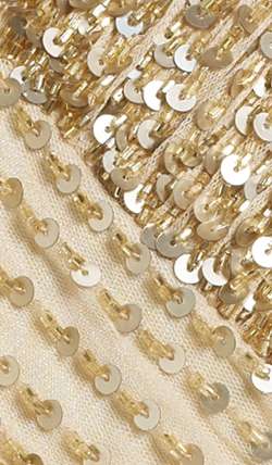 ARIELLA - Juliet Sequin Gown Gold - Designer Dress hire