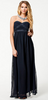 AX PARIS - Chiffon Strapless Jewel Dress - Designer Dress hire