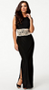 AX PARIS - Contrast Lace Maxi Dress - Designer Dress hire