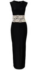 AX PARIS - Contrast Lace Maxi Dress - Designer Dress Hire
