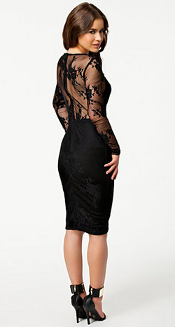 AX PARIS - V Front Lace Back Dress - Designer Dress hire