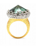 ALEXIS BITTAR - Gold Crown Ring - Designer Dress hire