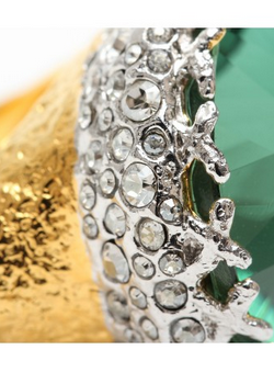 ALEXIS BITTAR - Gold Crown Ring - Designer Dress hire