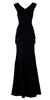 AMANDA WAKELEY - Niara Scuba Gown Black - Designer Dress hire